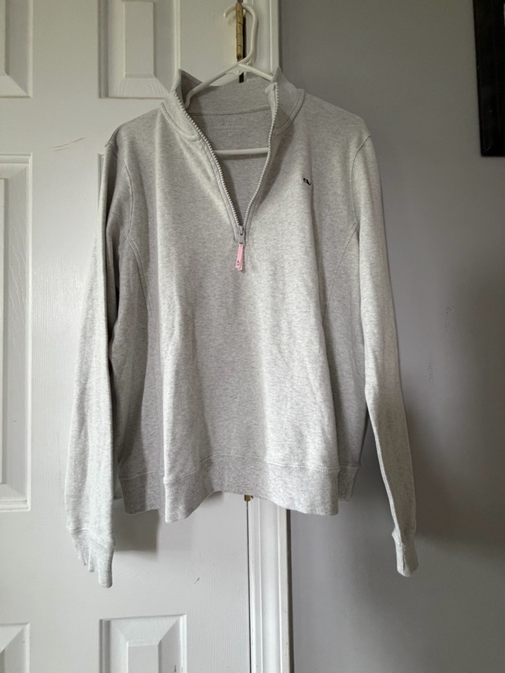 Vineyard Vines Heather Gray Half-Zip Pullover